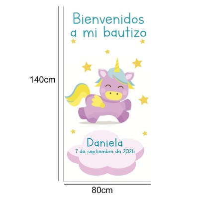 Cartel Bienvenida de Bautizo