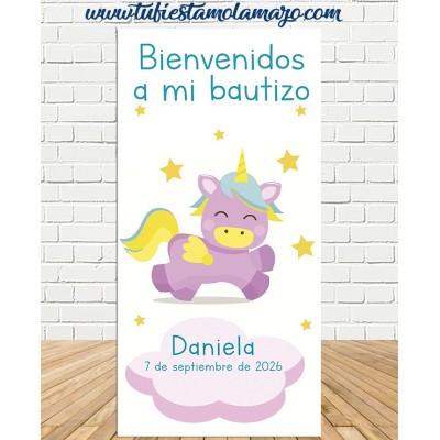 Cartel Bienvenida de Ángel Bautizo