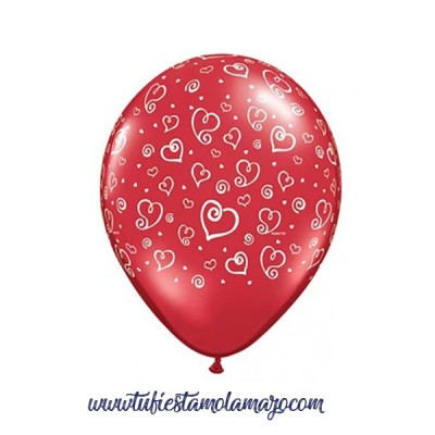 Globos corazones