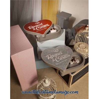 Caja de corazón personalizado