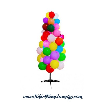 Árbol globos publicidad