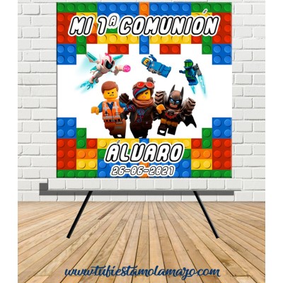 Cartel Bienvenida Lego