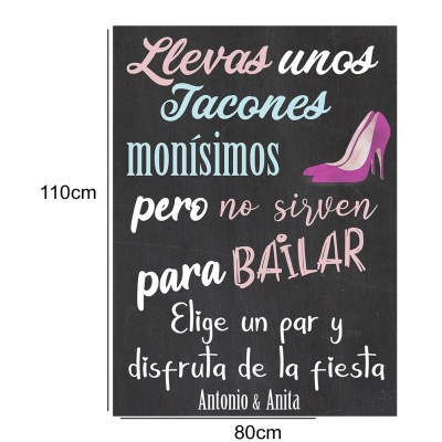 Cartel Bienvenida de Boda