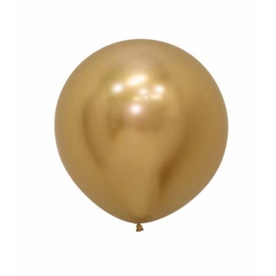 Globo DECO Látex Gigante Oro Cromado