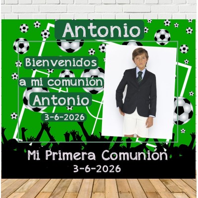 Photocall y Cartel Comunión de Fútbol