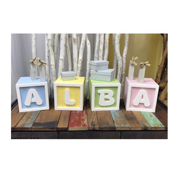 Pack de 3 Letras Cubo