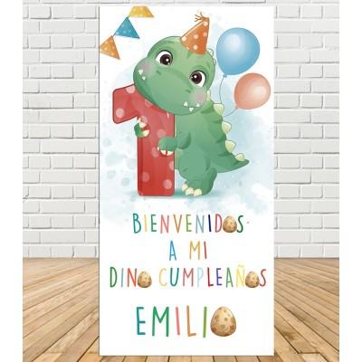 Cartel Cumpleaños Dino