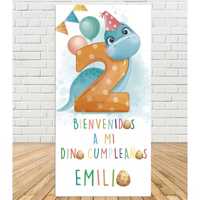 Cartel Cumpleaños Dino