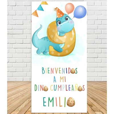 Cartel Bienveida Cumpleaños Jungla- Tu Fiesta Mola Mazo