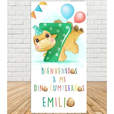 Cartel Cumpleaños Dino