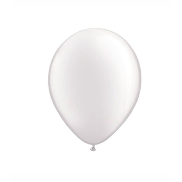 Globos Redondos 5" Standard Perlado Blanco Qualatex