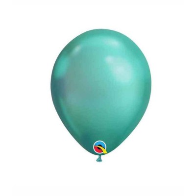 Globos Redondos  Standard Metálico Verde Qualatex