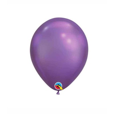 Globos Redondos Standard Chrome Purple Qualatex