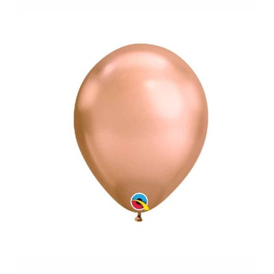 Globos Redondos Chrome Oro Rosado Qualatex