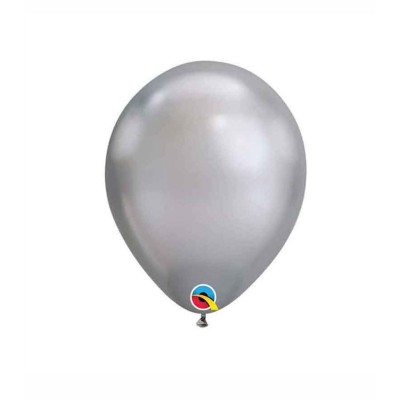 Globos Redondos Standard Chrome Plata Qualatex