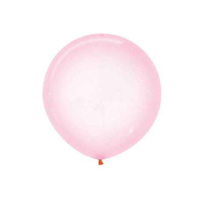 Globos de Látex 24" Cristal Pastel Rosado