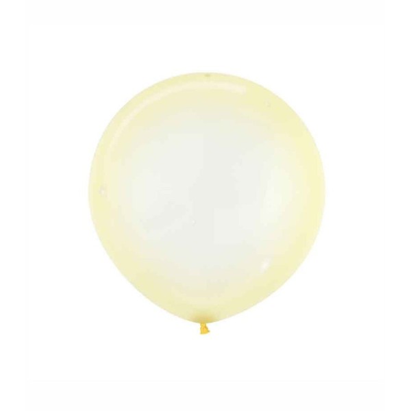 Globos de Látex 24" Cristal Pastel Amarillo