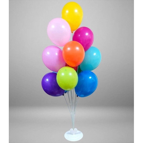 Soporte Árbol de Mesa para Globos de 105cm Blanco