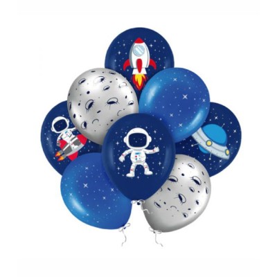 Globos Látex 30cm del Espacio Exterior