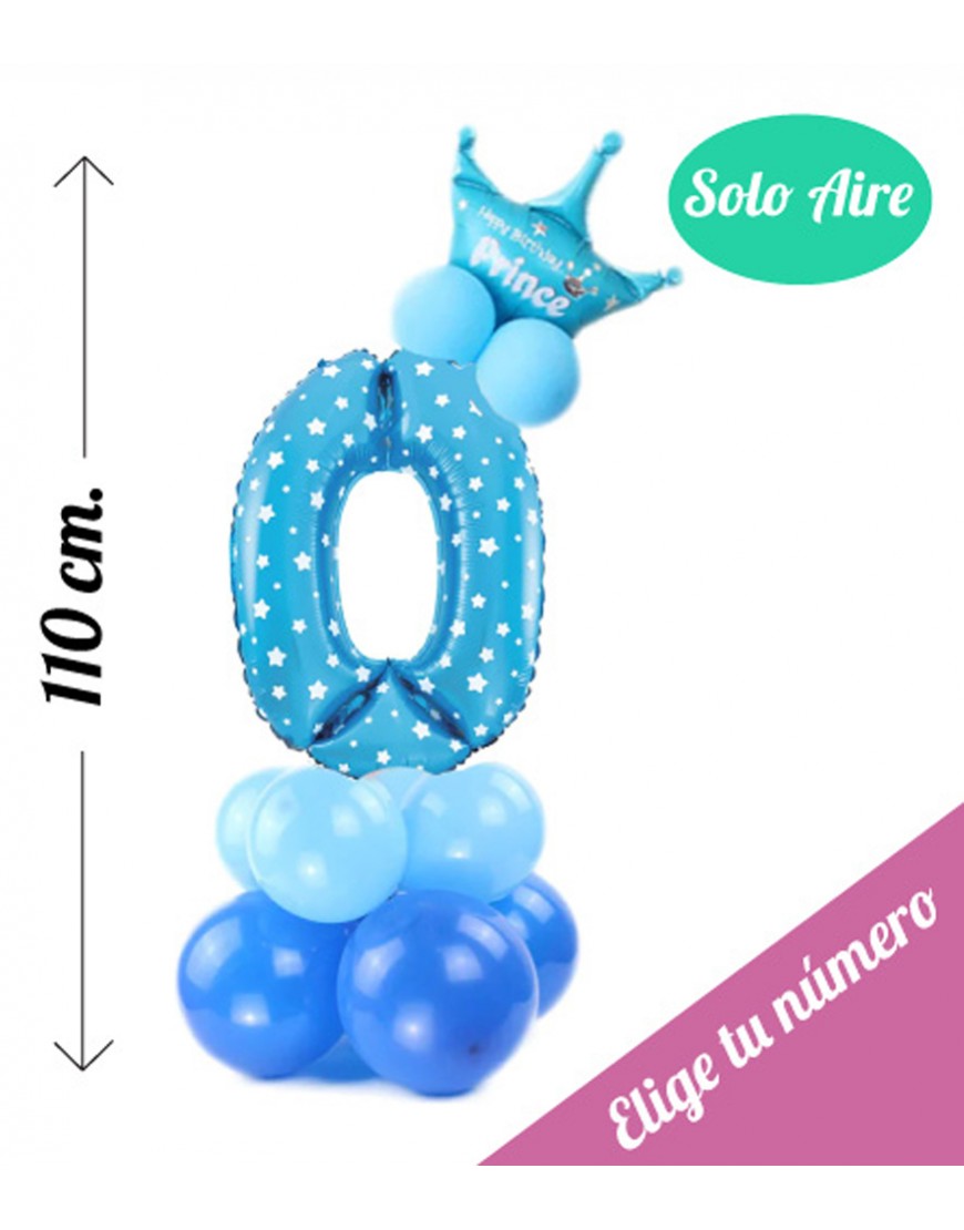 Set de globos de cumpleaños 2 años - Comprar en Mopet