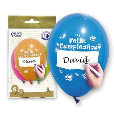 Globos Feliz Cumpleaños Personalizables