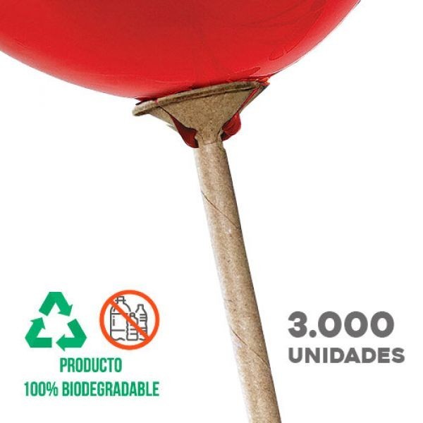 Pack de 3.000 Soportes para Globos Biodegradables 38cm