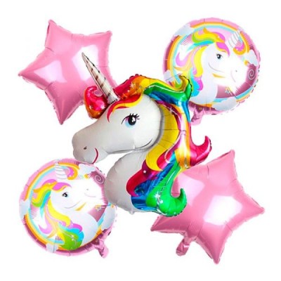 Globos Foil Metálicos DECO de Unicornios