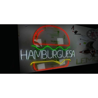 Neón hamburguesa Personalizado