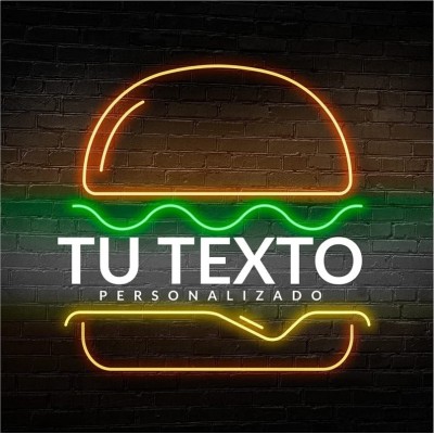 Neón hamburguesa Personalizado