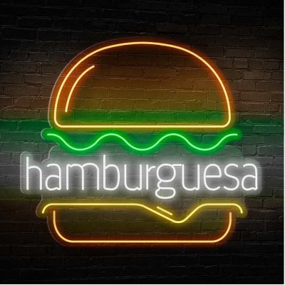 Neón hamburguesa Personalizado