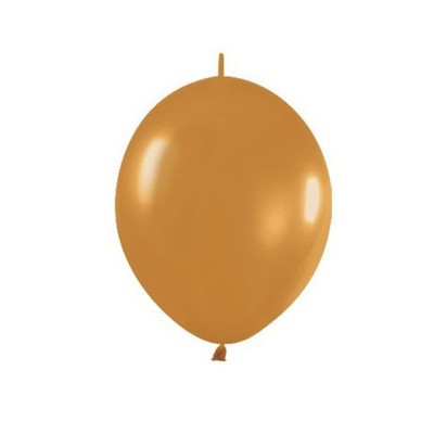 Globos LINK O LOON Metalico Dorado Cobre