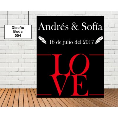 Diseño de boda LOVE