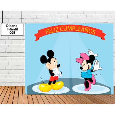 Diseño de photocall Mickey y Minnie