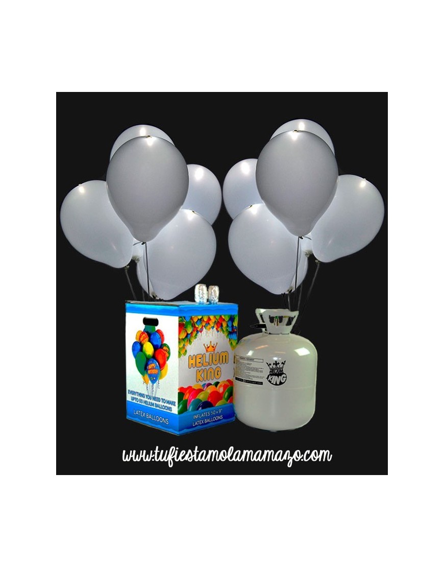 Pack 2 Bombonas de Helio para hasta 100 globos de látex (Globos no  incluidos) The Helium