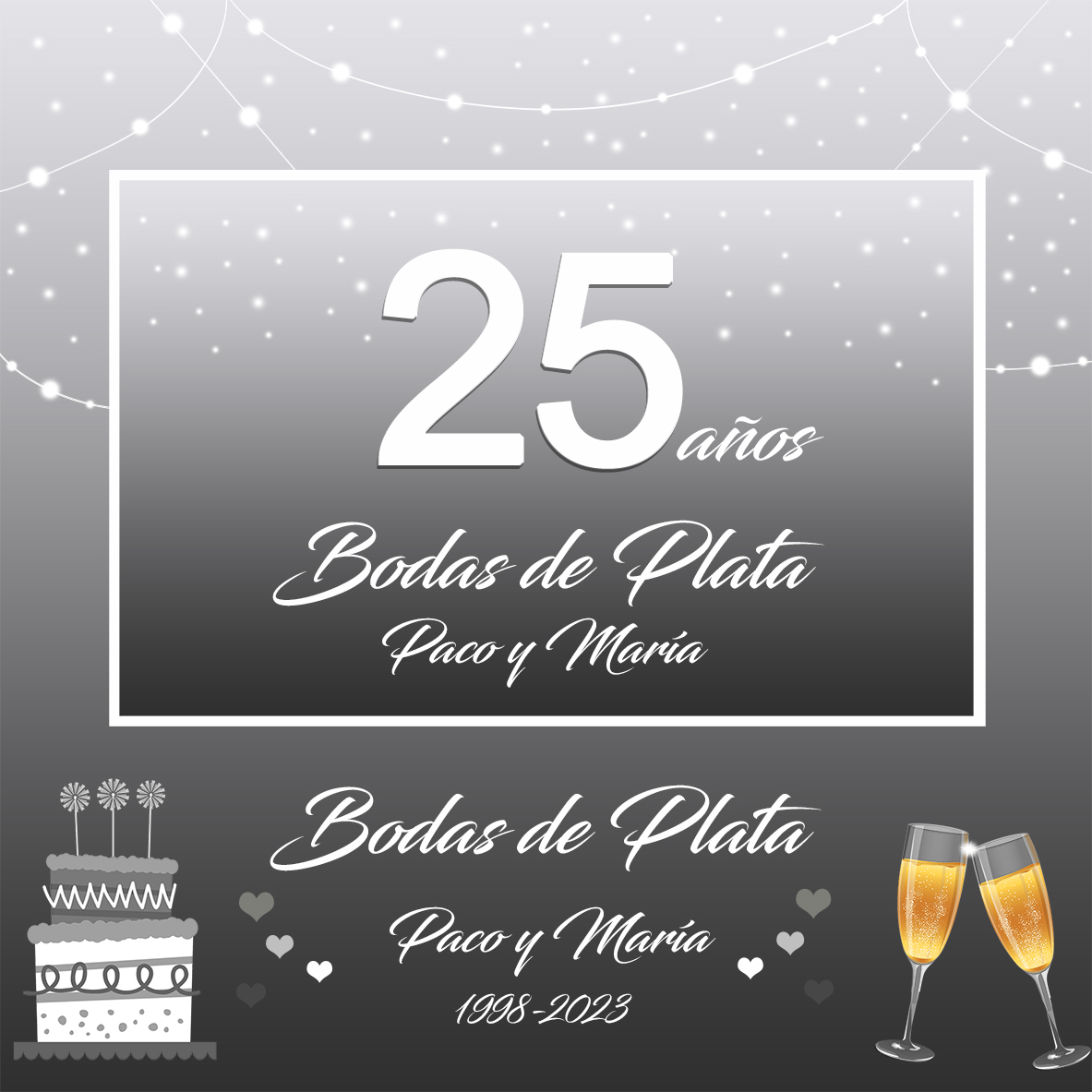 ¡Decora la celebración de tus bodas de oro y de plata con nosotros ...