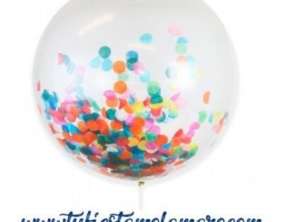 Cómo pegar confeti en un globo sin usar gel