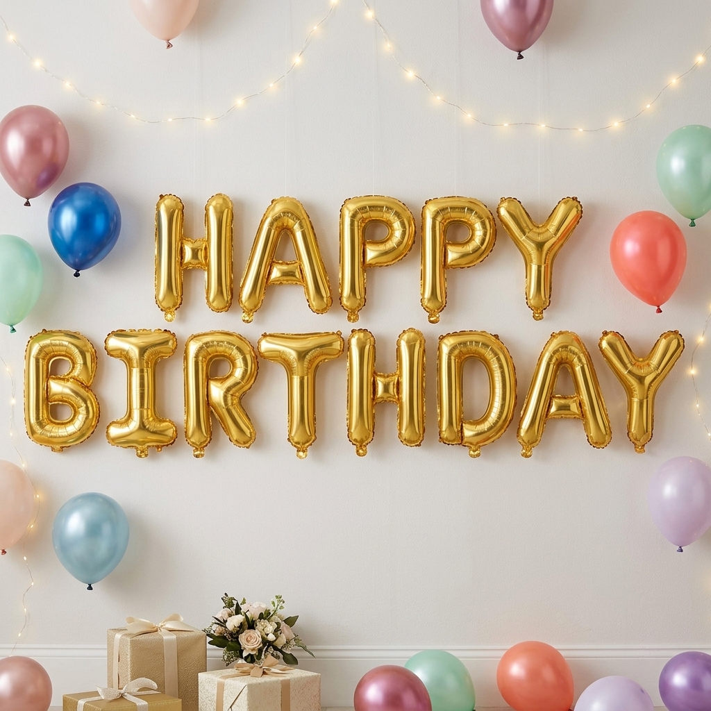 Globos Happy Birthday