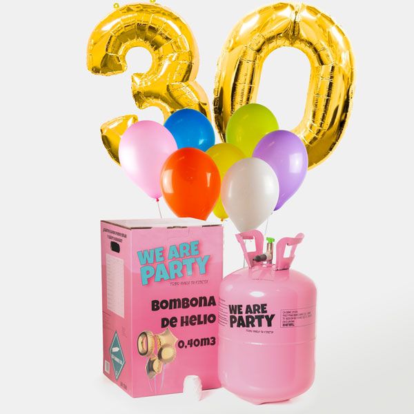 Globos de número para cumpleaños