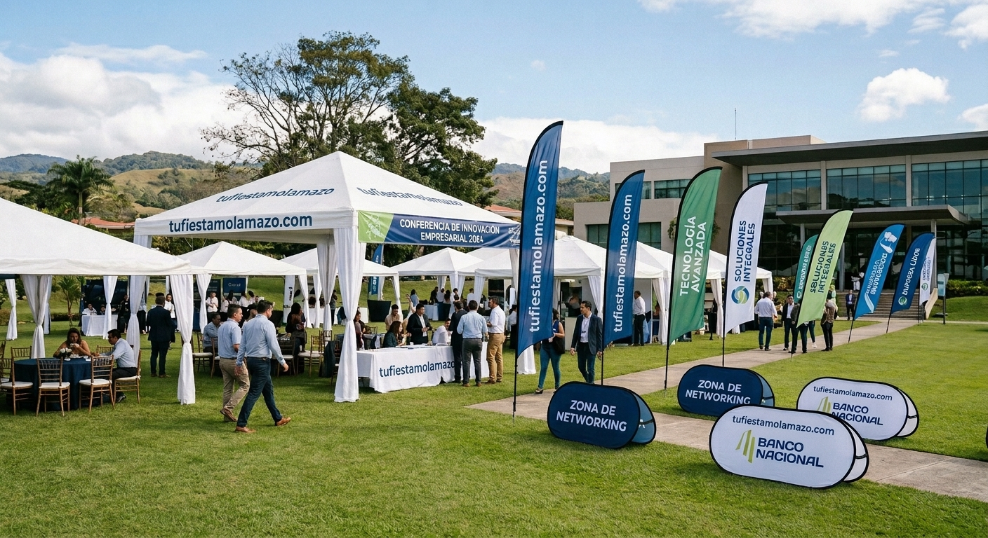 Carpa exterior personalizada para un evento promocional