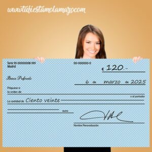 Lee más sobre el artículo Cheque Gigante Personalizado: sorprende con premios y regalos inolvidables